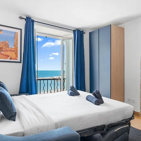 Les Sablettes - Cosy Vue Mer, Vieux Apartment *