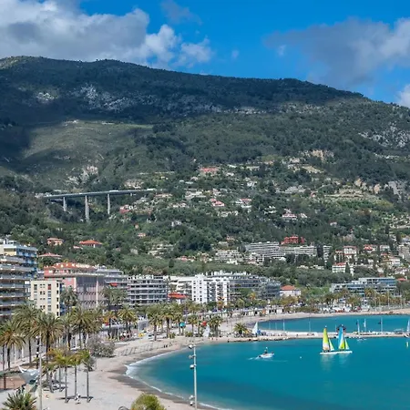 Les Sablettes - Cosy Vue Mer, Vieux Апартаменти Мантон